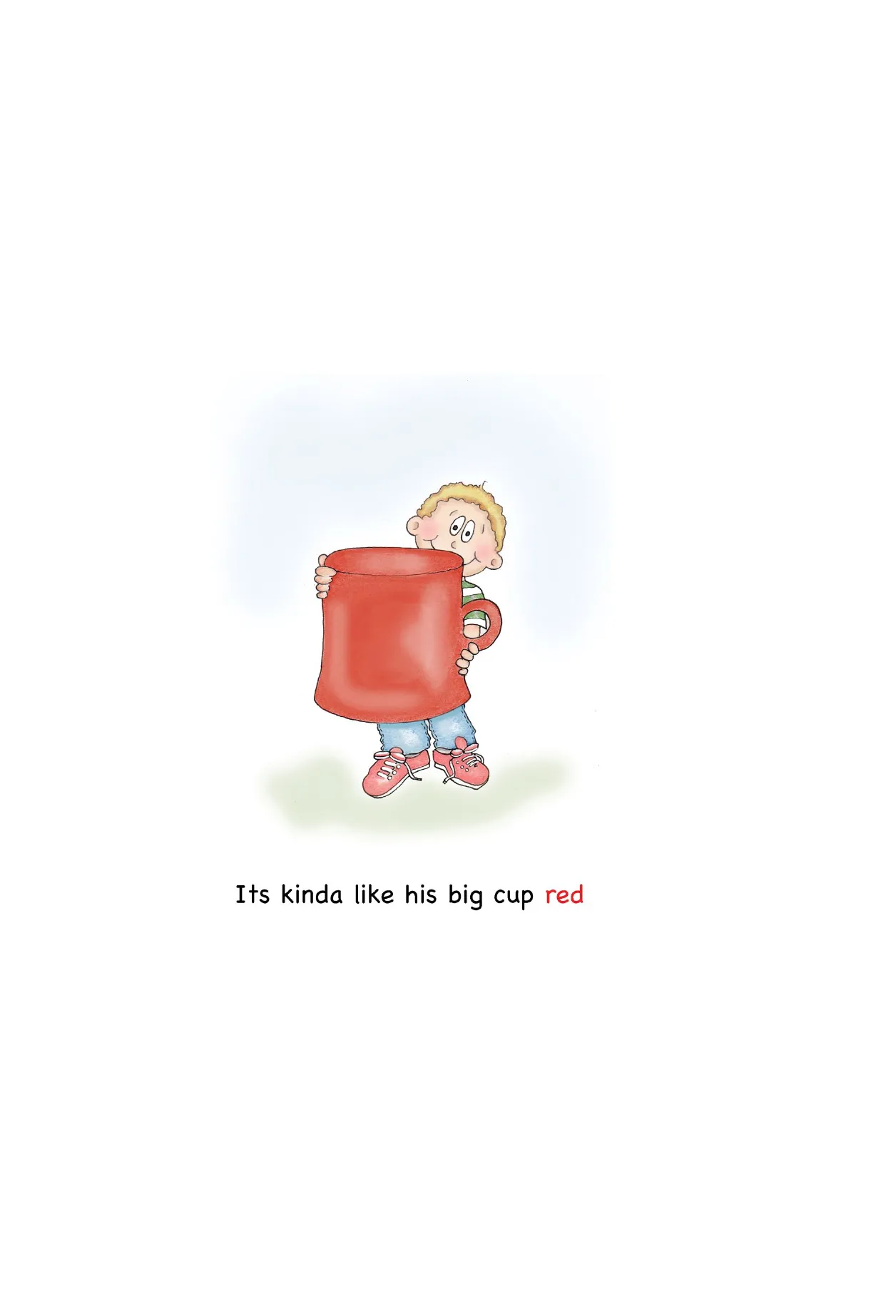 Fred with his big red cup